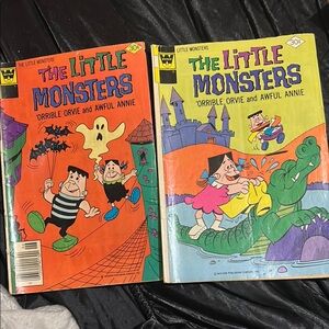 Whitman The Little Monsters 2 different Comics